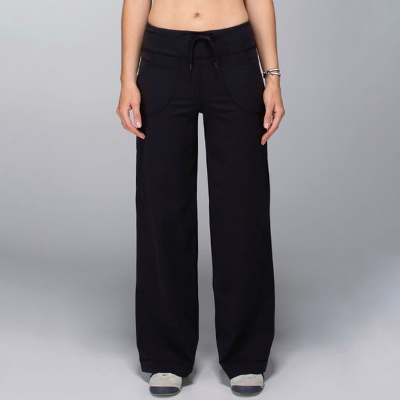 Lululemon Still Wide Leg Pant Black 10